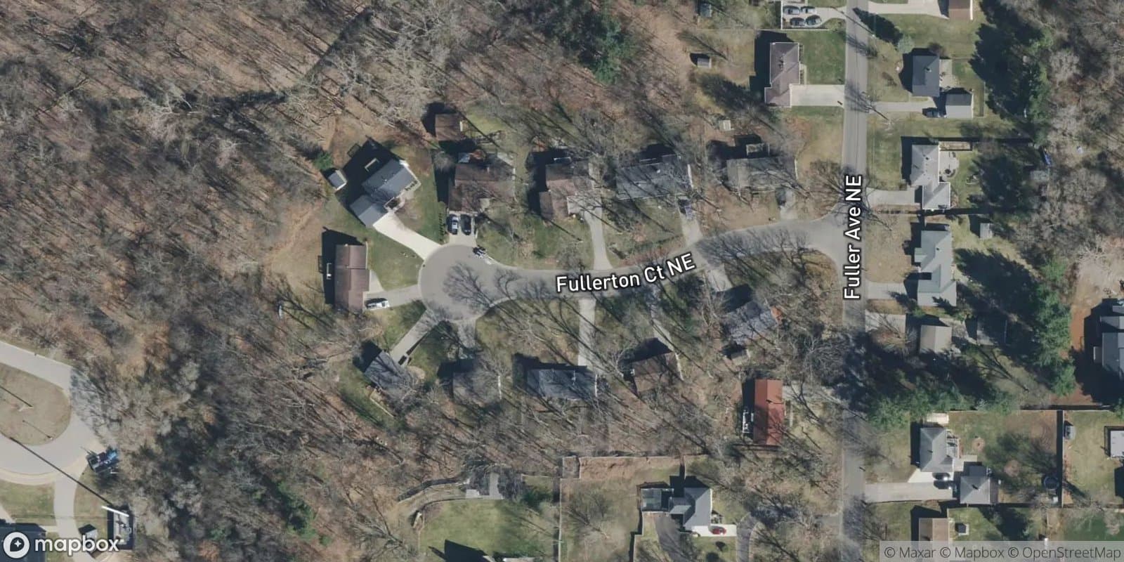 Fullerton Woods — satellite view