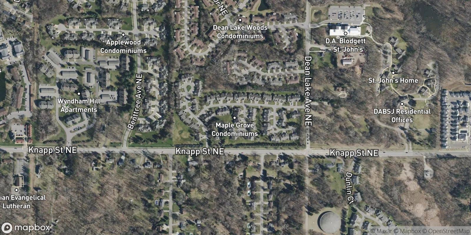 Maple Grove Condominiums — satellite view