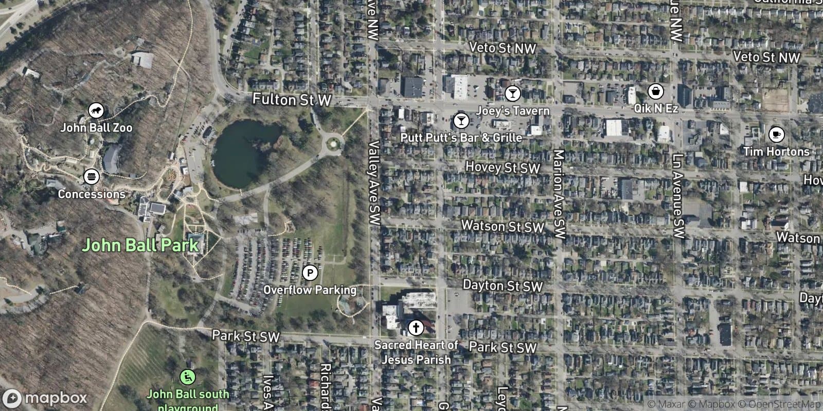 Mc Kay & Molloys John Ball Park Plat — satellite view