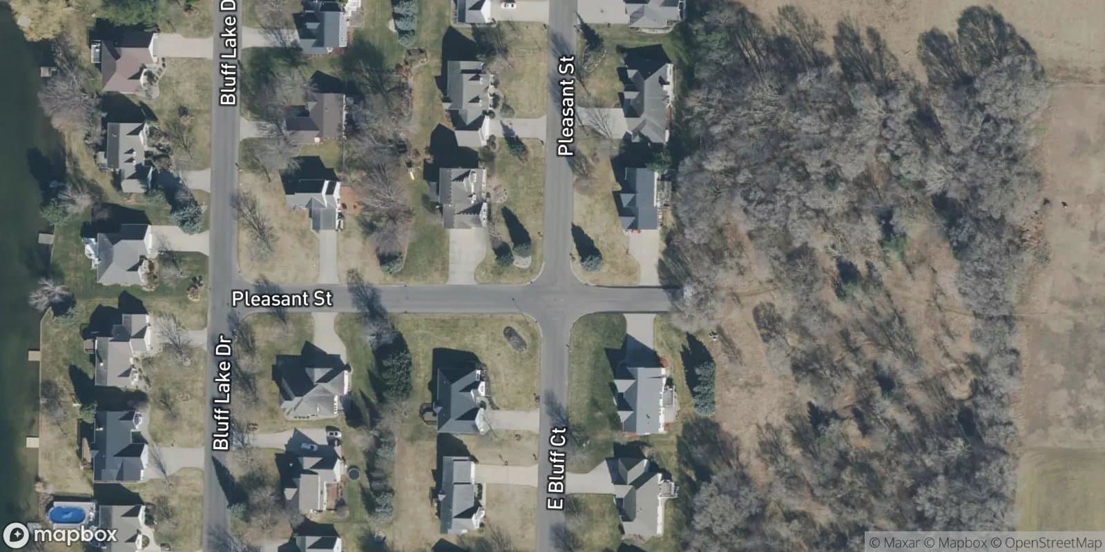 Bluff Lakes No 4 — satellite view