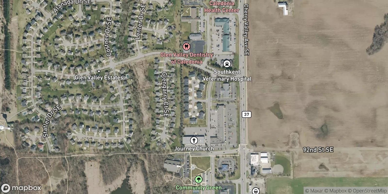 Village Station Condominiums — satellite view