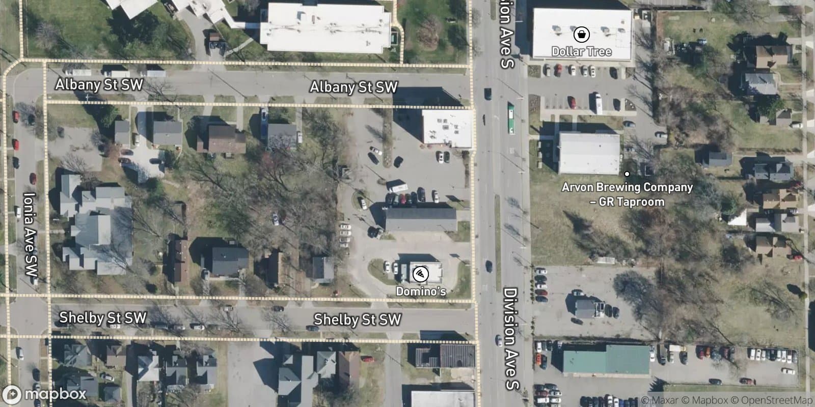 Nagele'S Add, Amended Plat of Lots 1 Thru 5 Inclusive and Vacated Adjacent Alley of the Plat of Nagele'S Add Ition To the City of Grand Rapids and Lots 6 and 22 of the Amended Plat of Lots 6 Thru 22 Inclusive and Vacated Alleys — satellite view