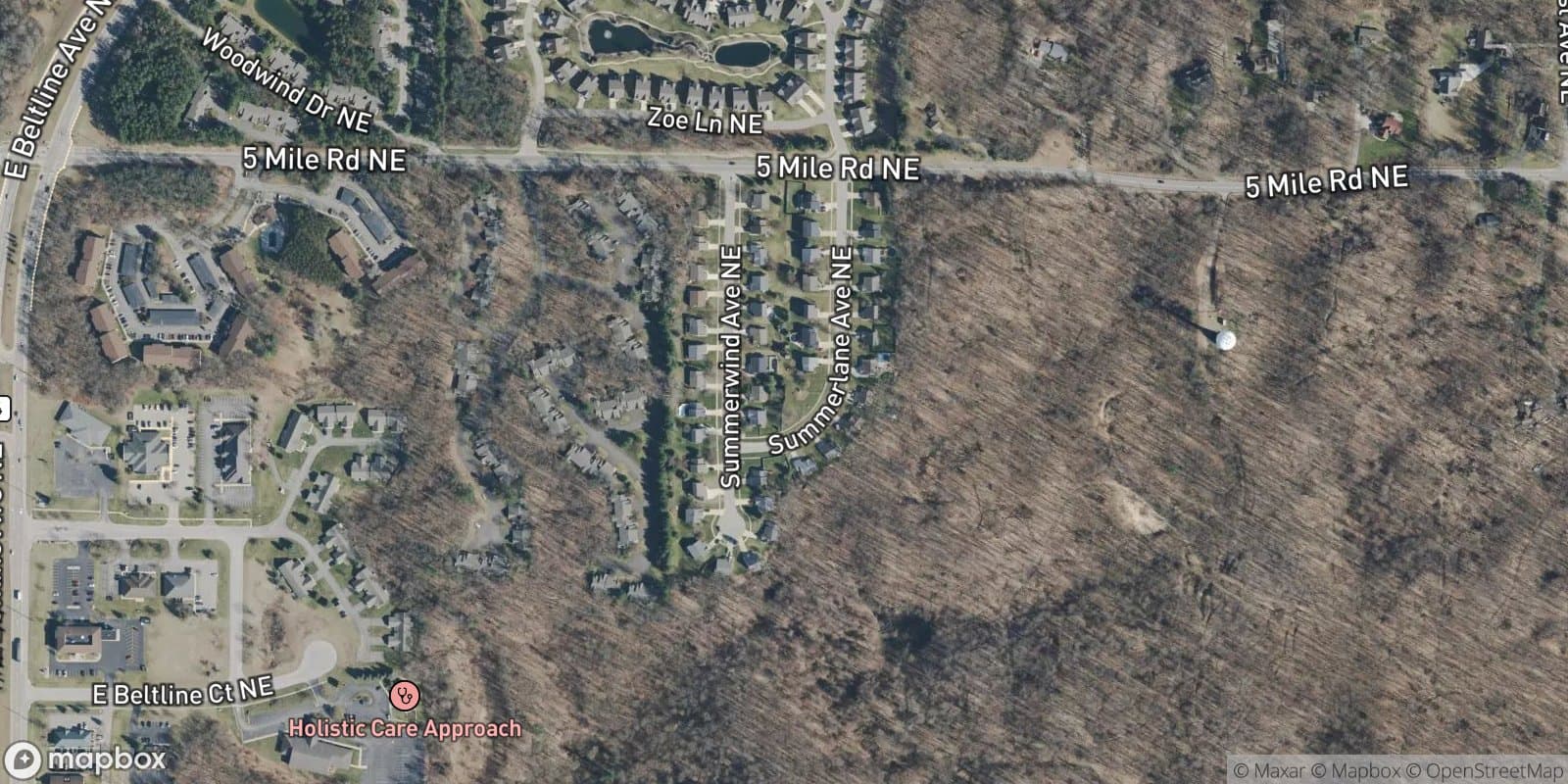 Summer Meadows — satellite view