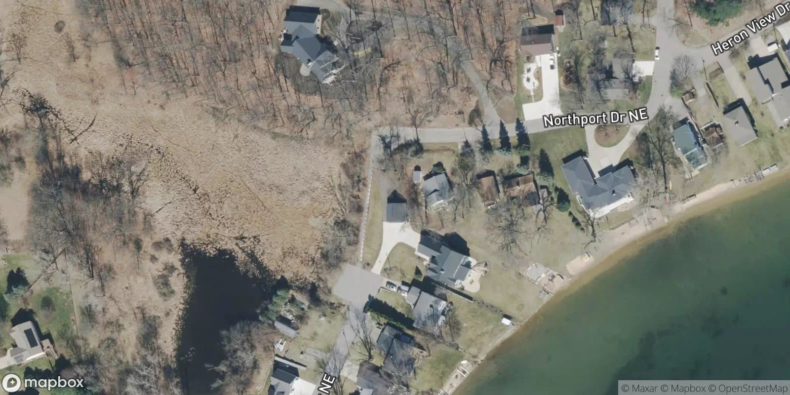 North Bostwick Park, Amended Plat of Lot 16 and Portions of the Vacated Drive and Walk — satellite view