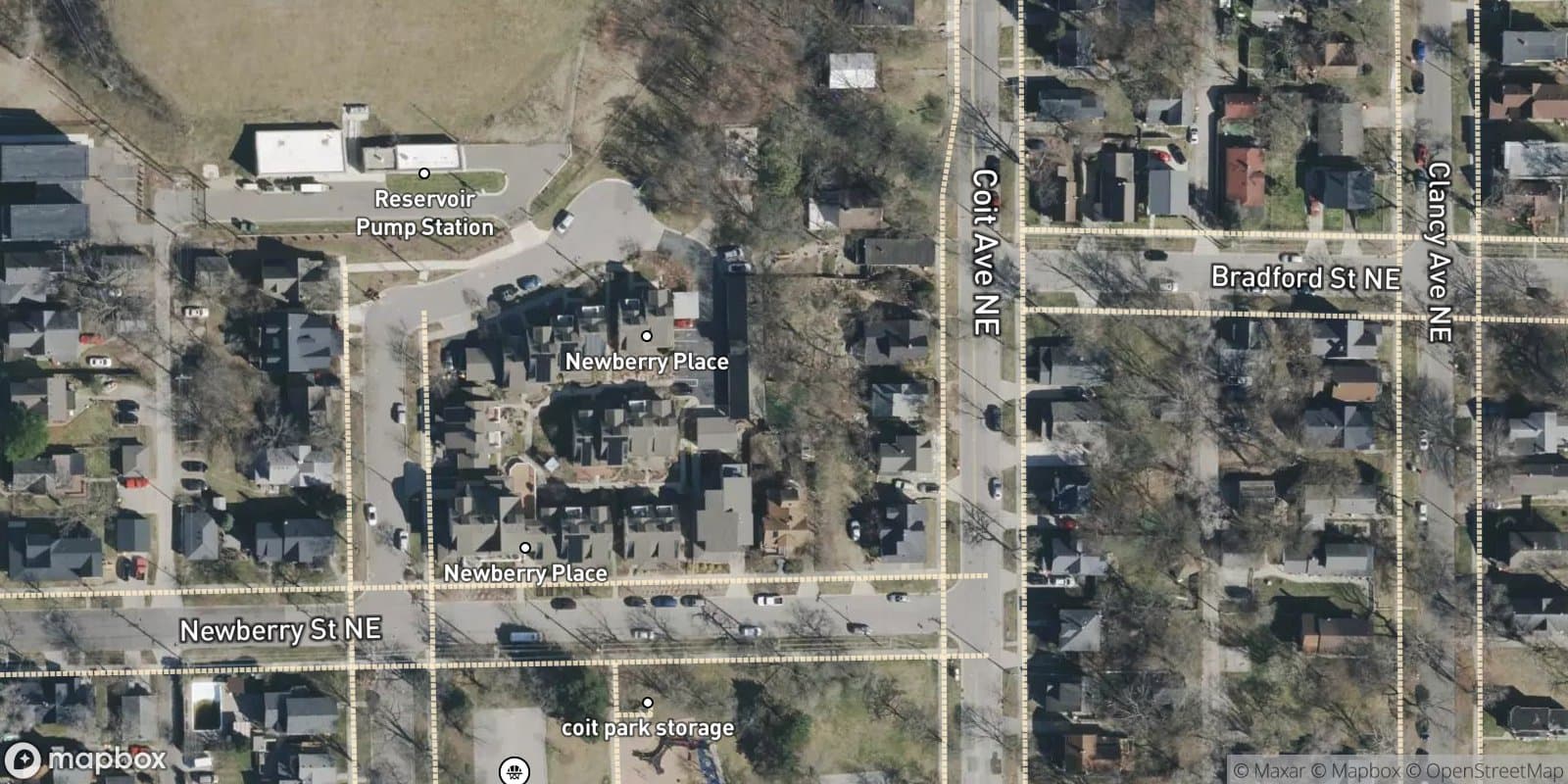 Dexter Fraction, Amended Plat of Lots 1-10 and Alley in Block 1 — satellite view