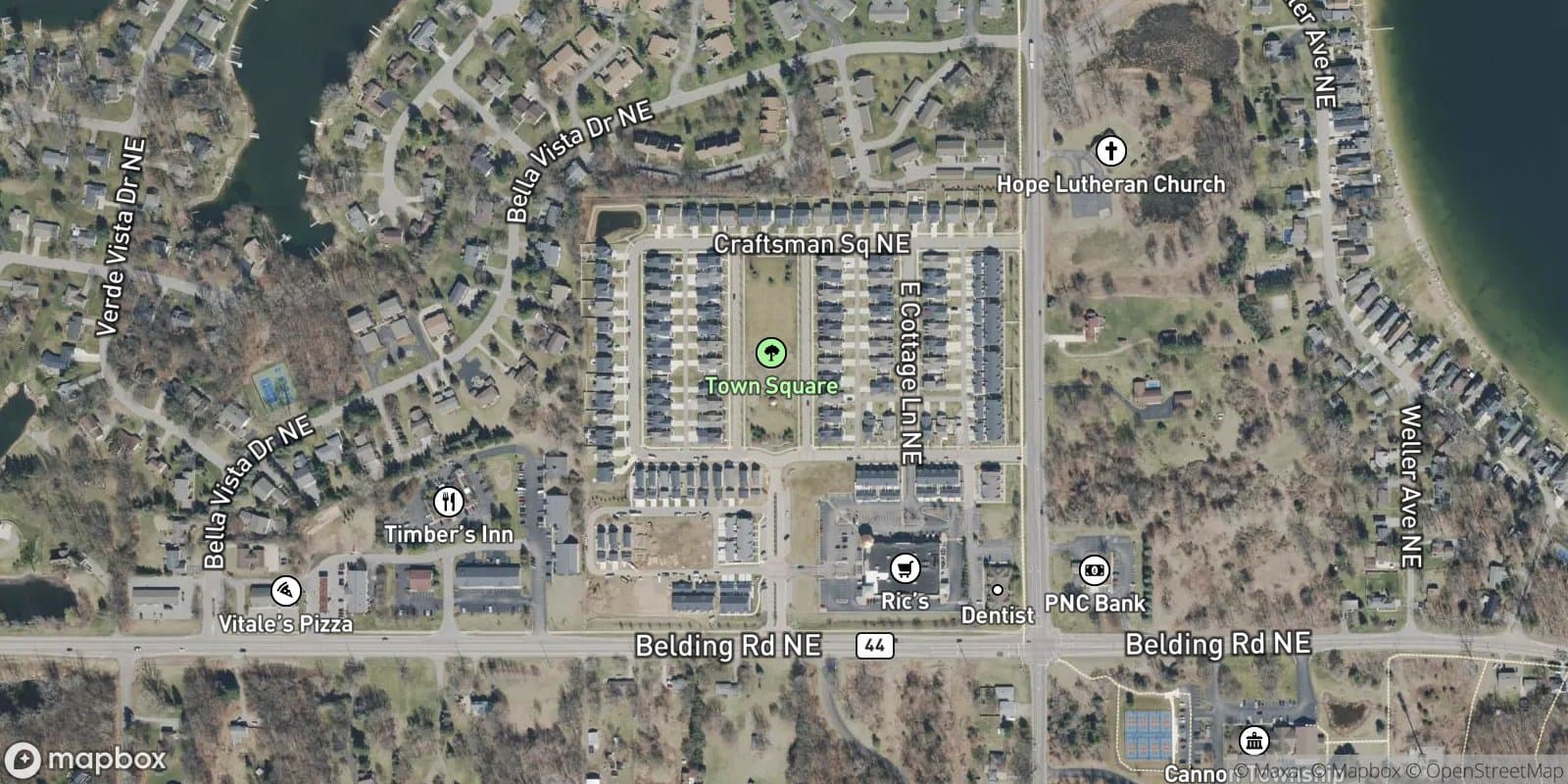 Town Square — satellite view