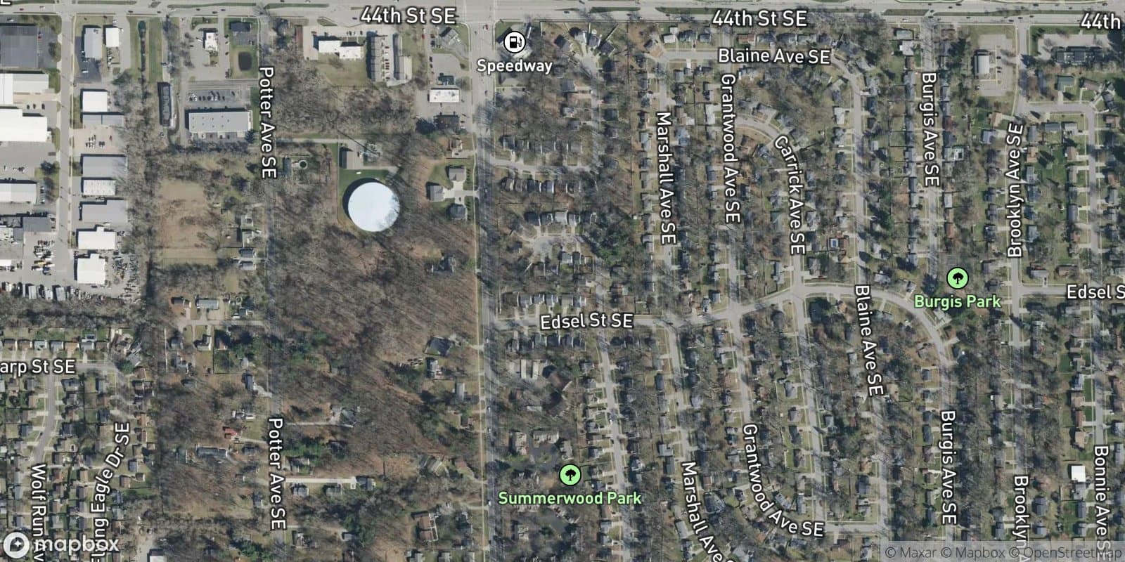 Summer Woods — satellite view