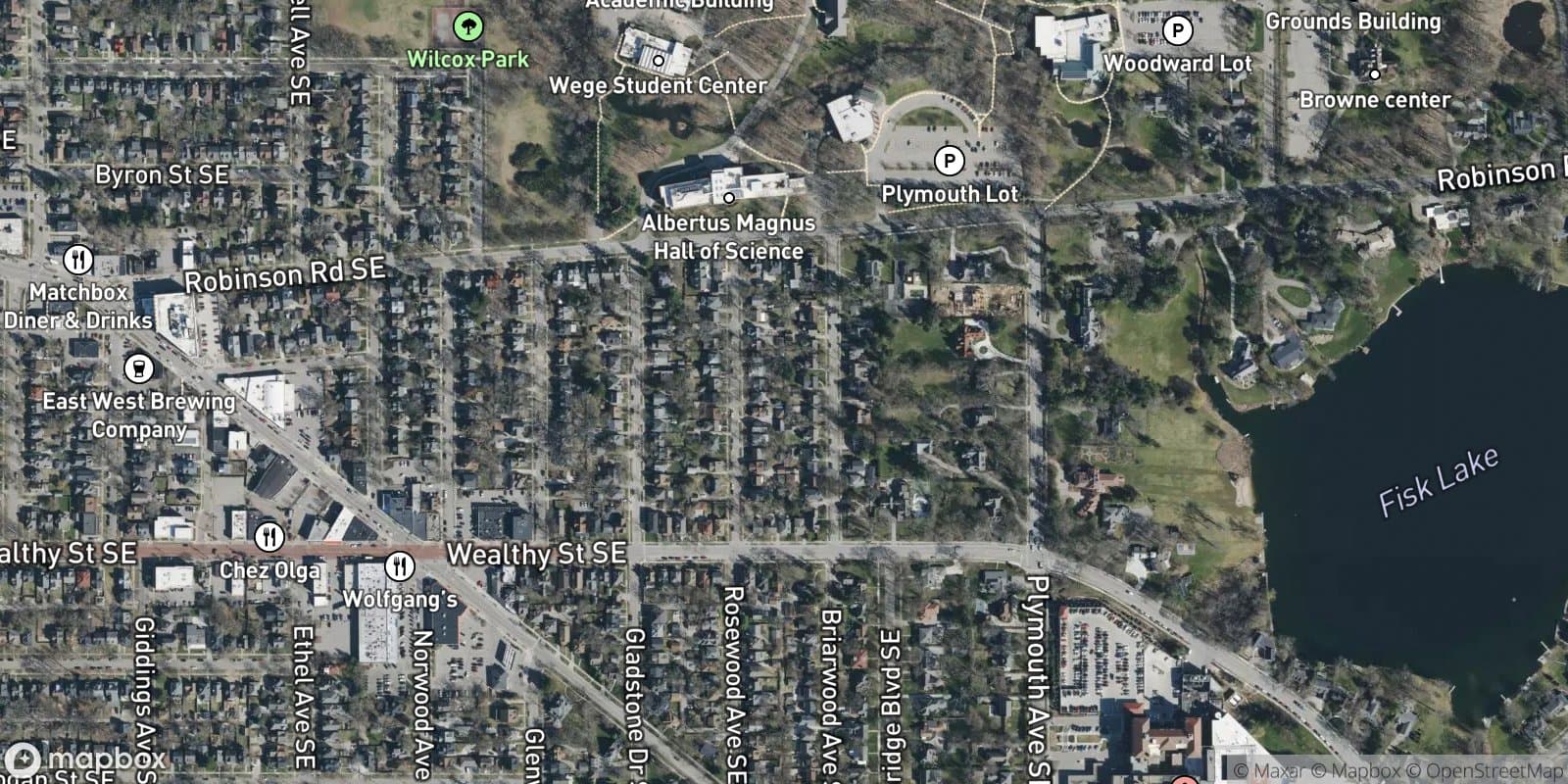 The Sanford Lyon Plat — satellite view