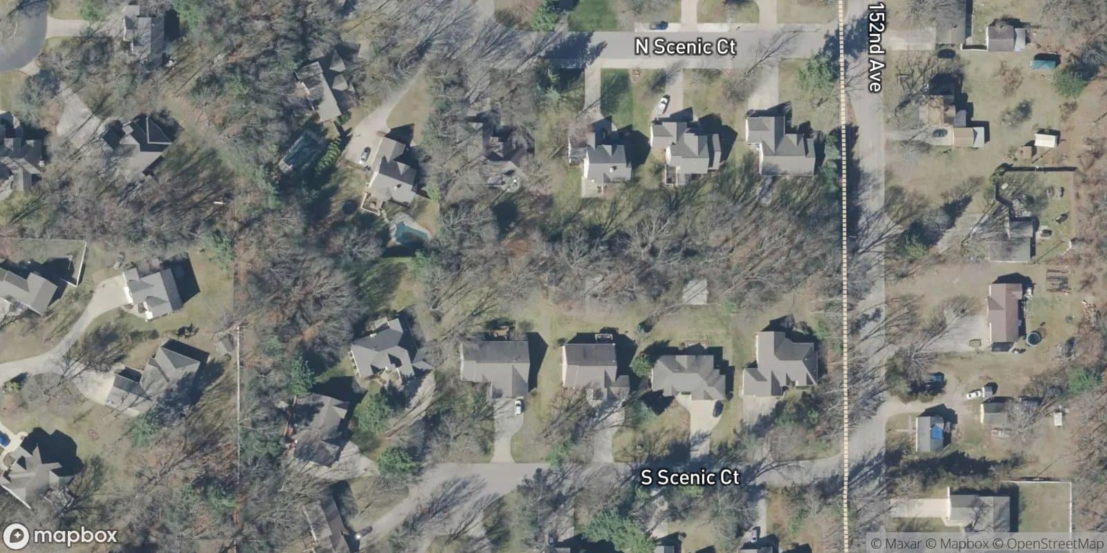 Scenic Woods — satellite view