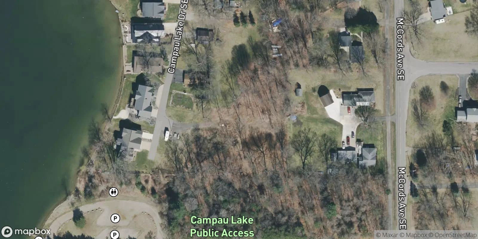 Ruck Plat, Amended Plat of Lots 23, 24 and 33 Thru 61, Vacated Walk and Vacated Seminole Dr and A Portion of Iroquoise Dr — satellite view