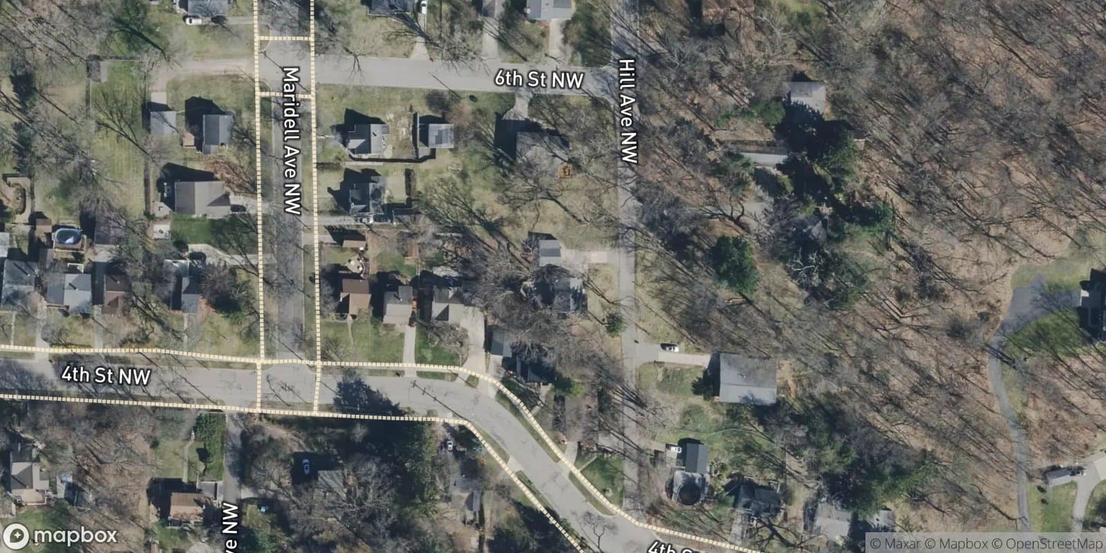 Hickory Hill Plat — satellite view
