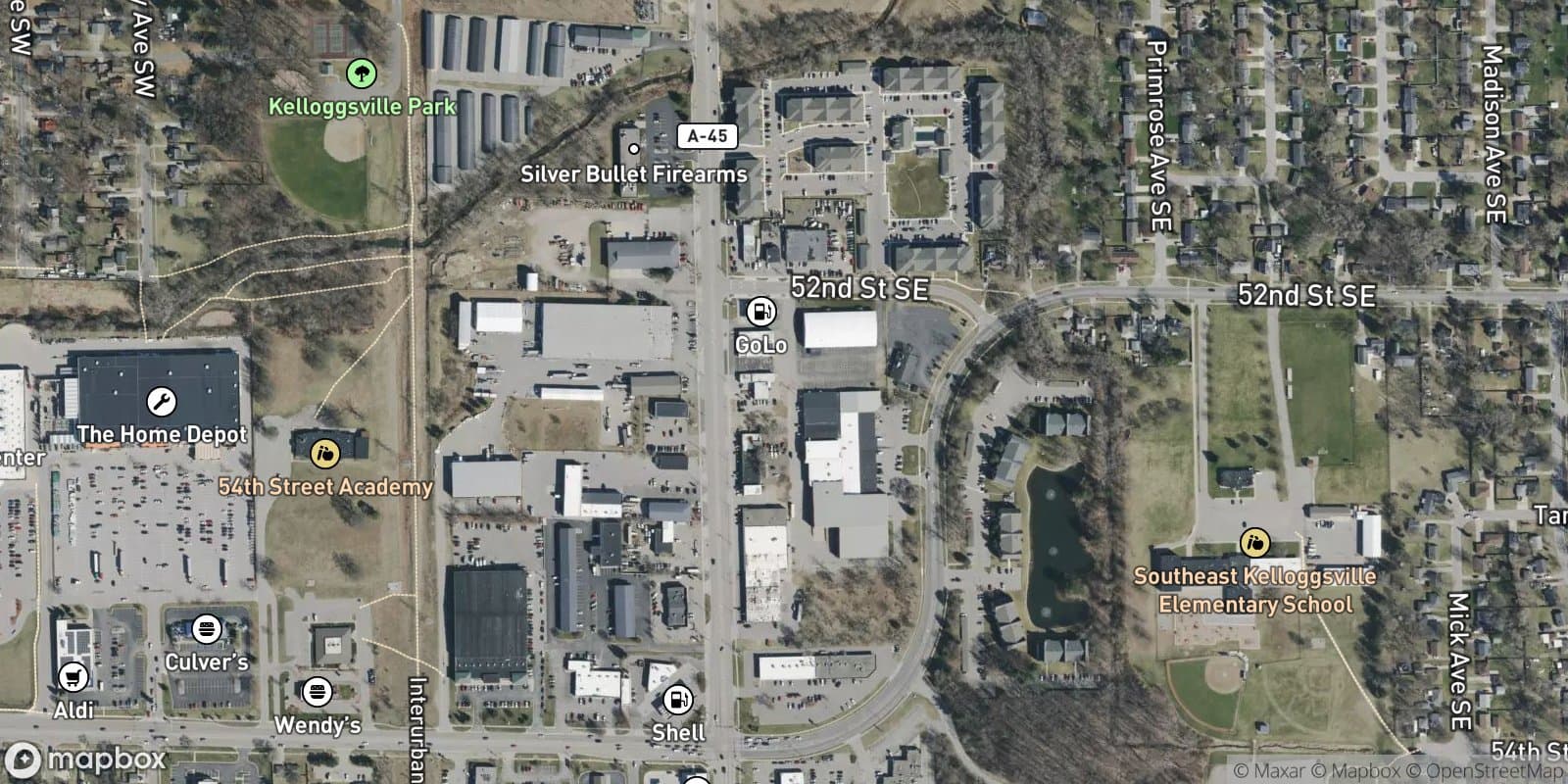 Miller Parkway — satellite view