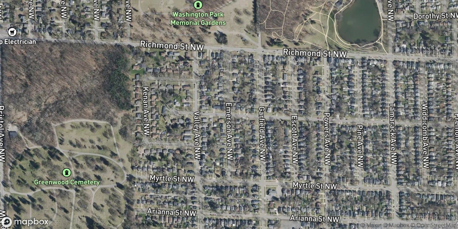 Everetts Add — satellite view