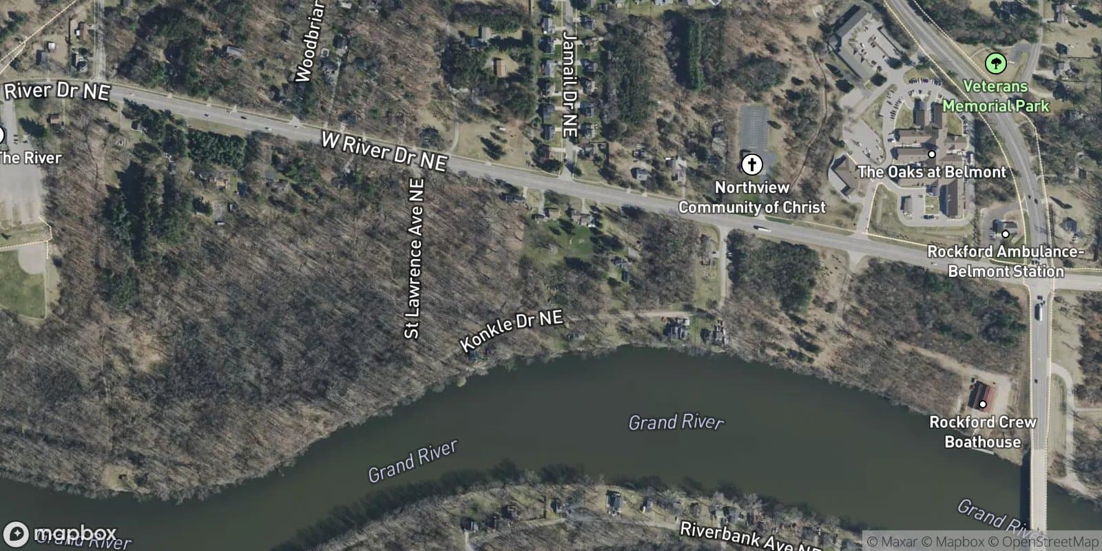Riverview Homesites — satellite view