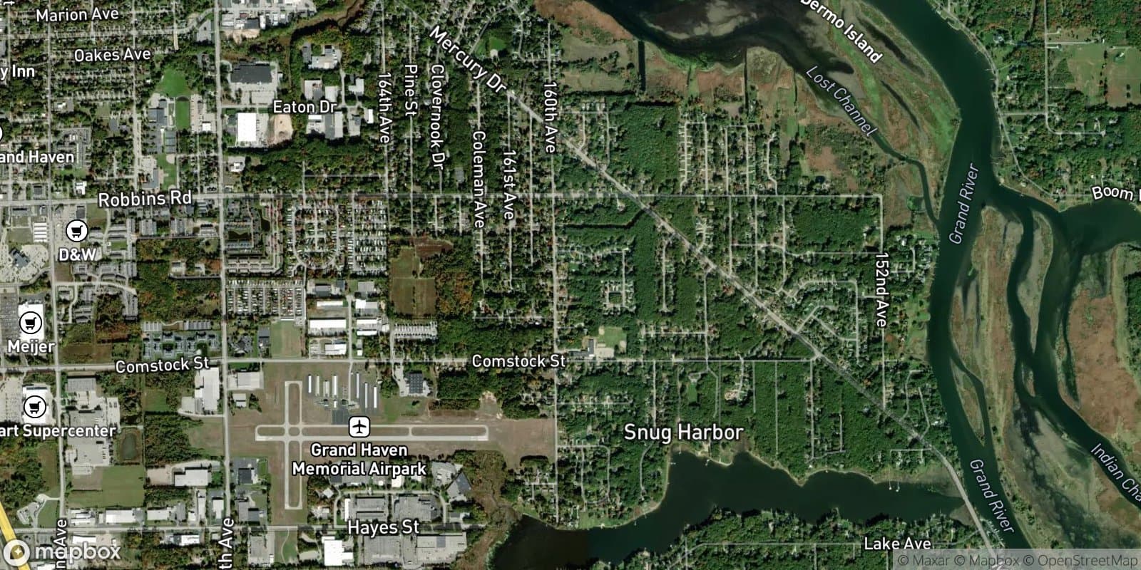Comstock Street & Waverly Avenue Area — satellite view