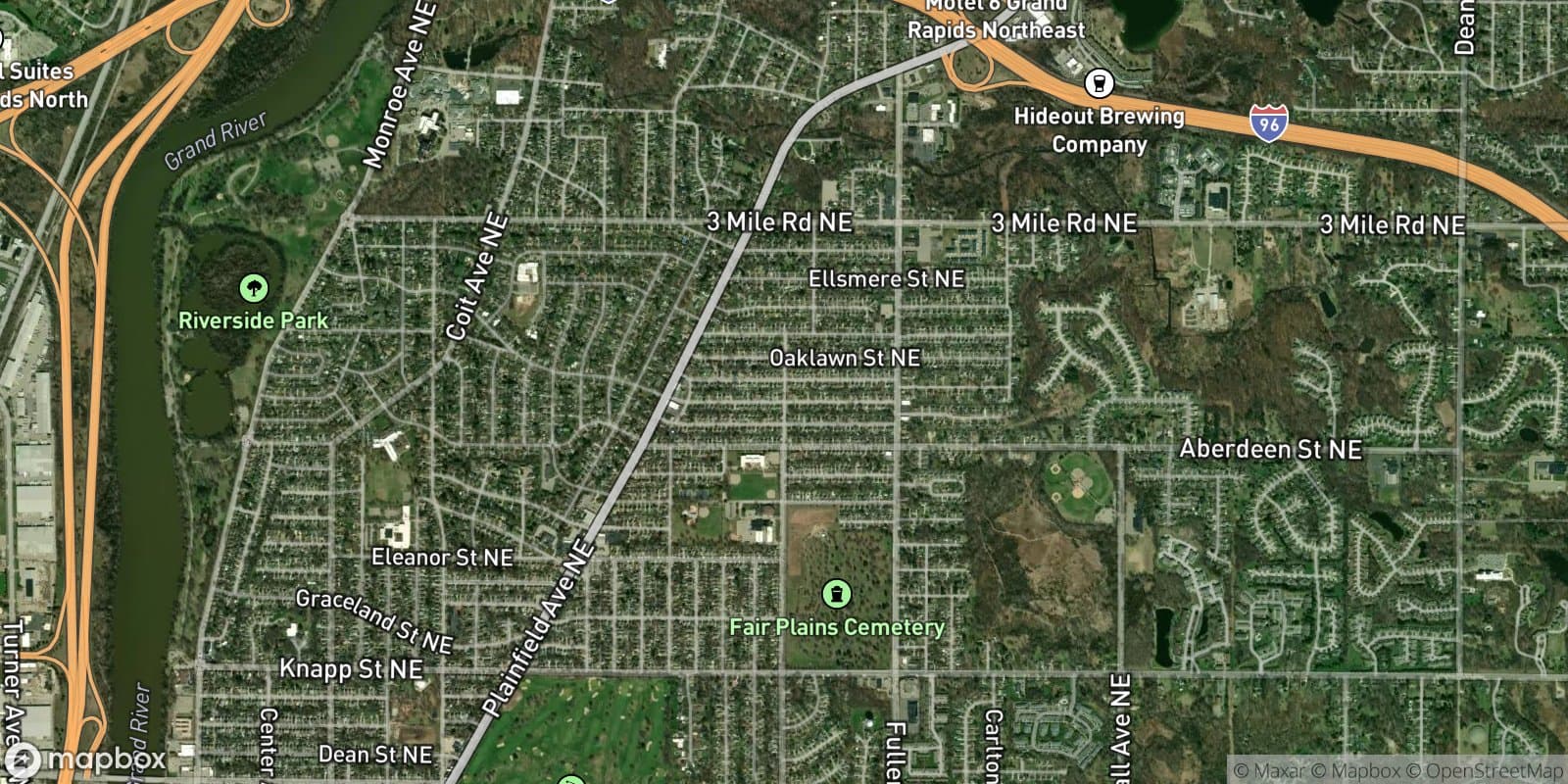 Pasadena Park — satellite view