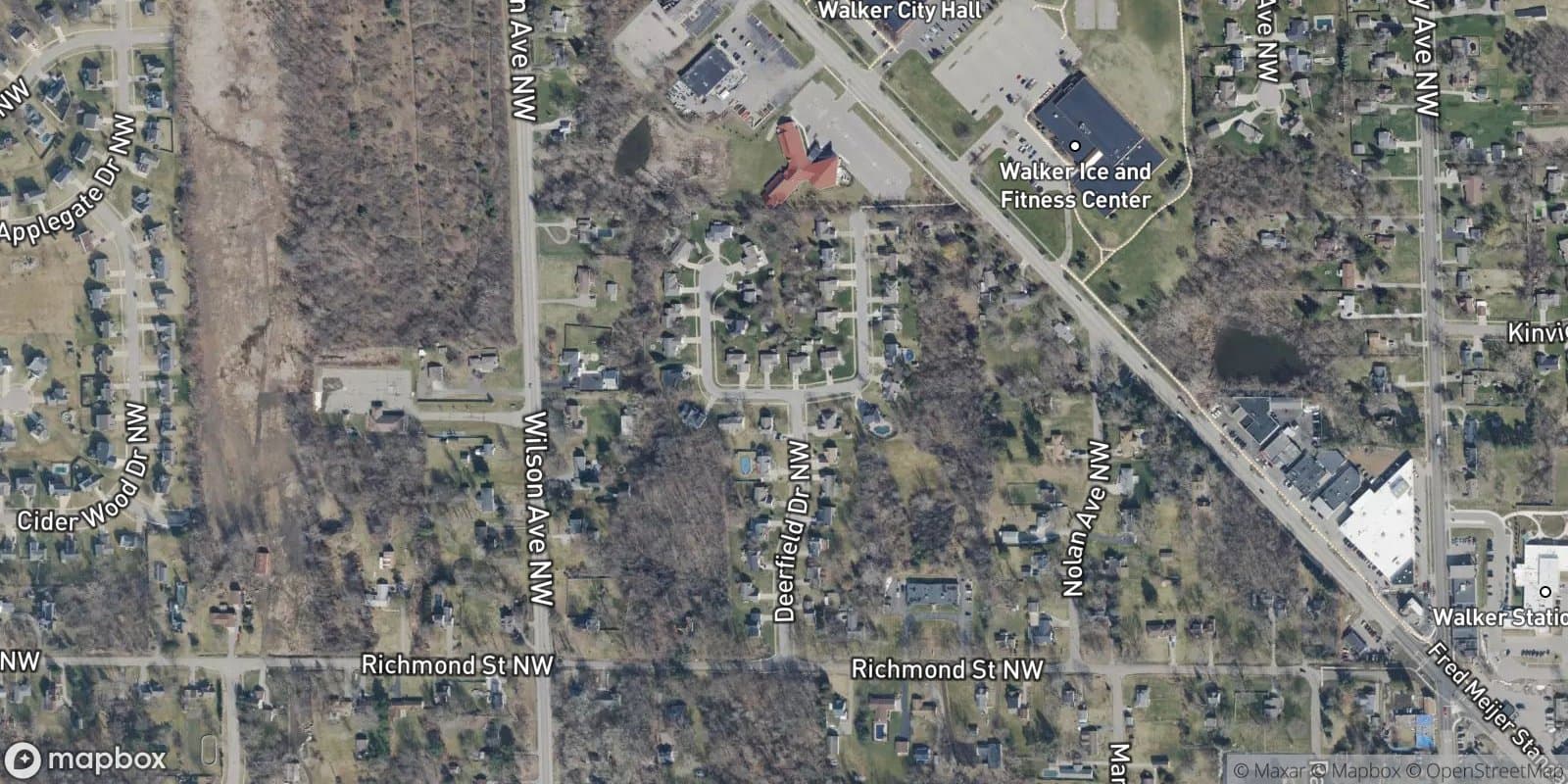 Deerfield — satellite view