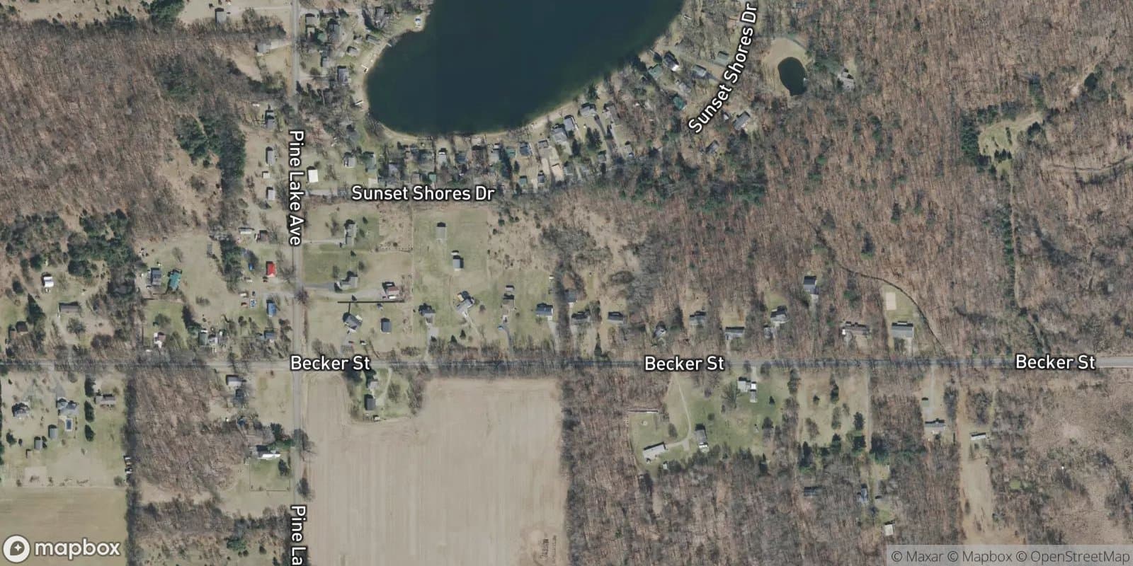 Pine Lake Meadows — satellite view