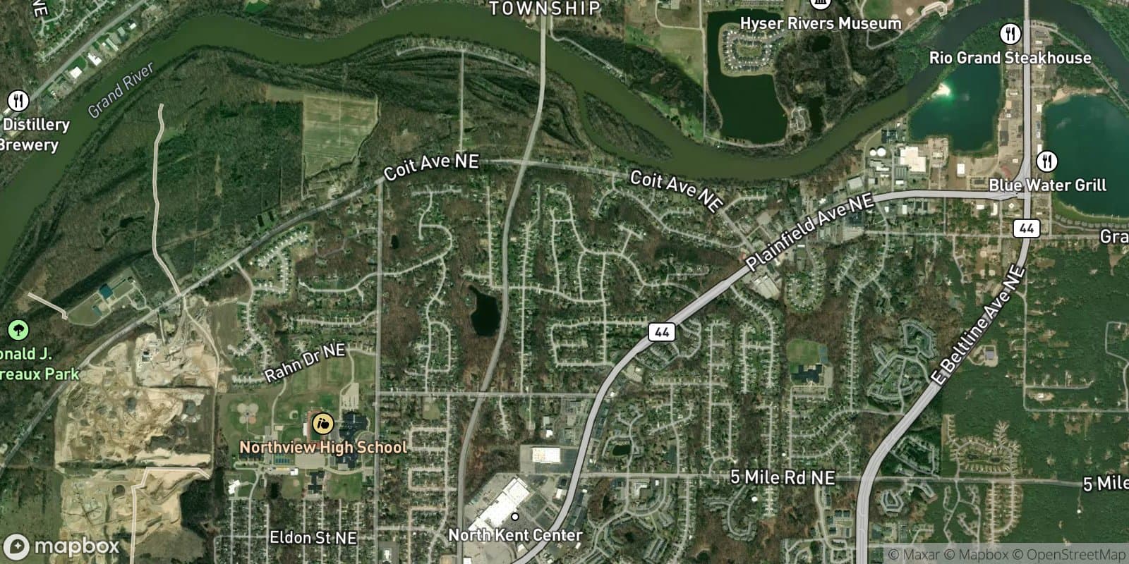 Rockhill Acres — satellite view