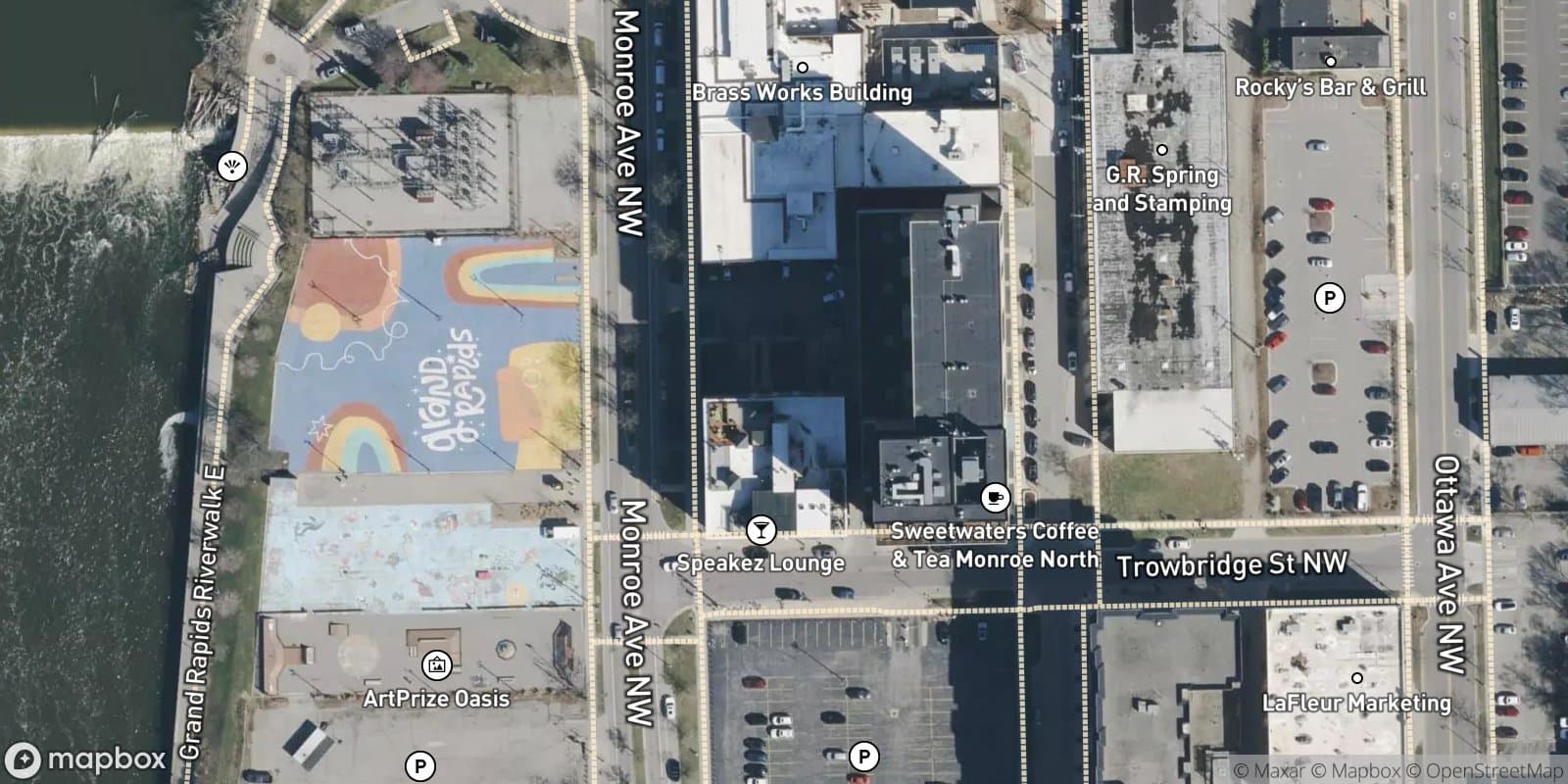 Monroe Terrace Condominiums — satellite view