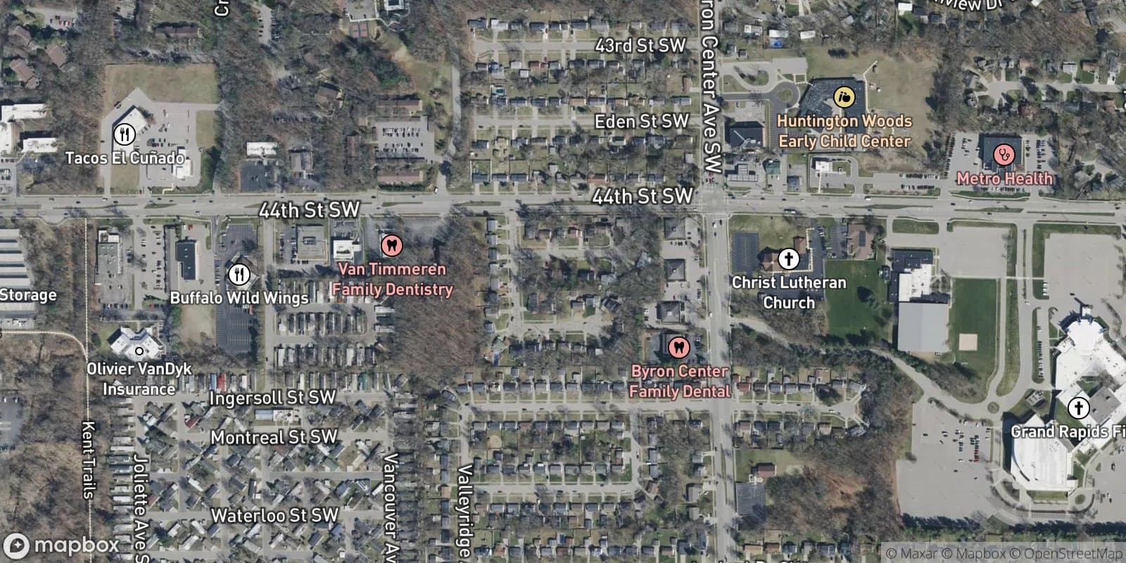 Wyoming Woods — satellite view