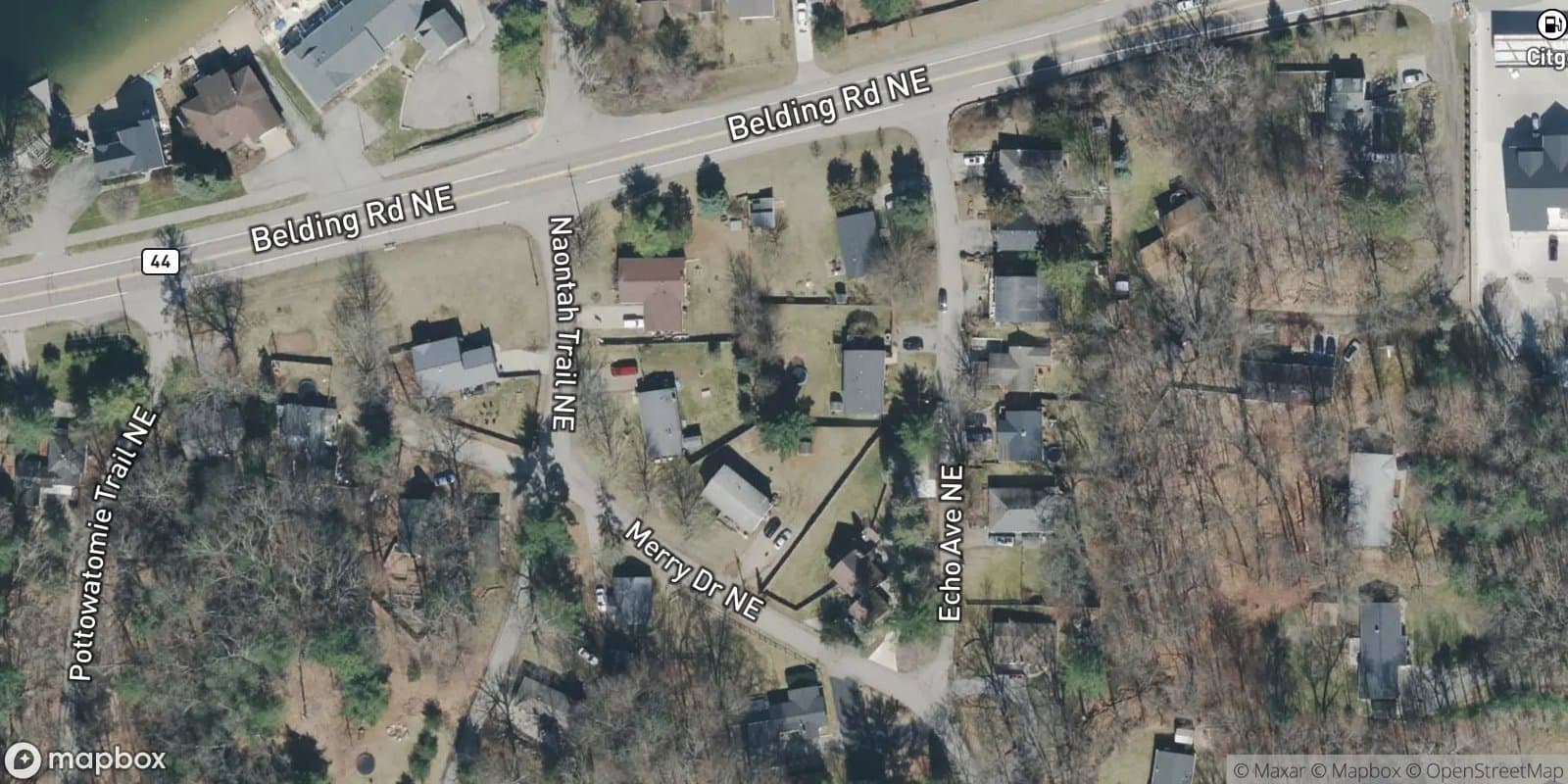 The Pines Replat of Lot 27 — satellite view