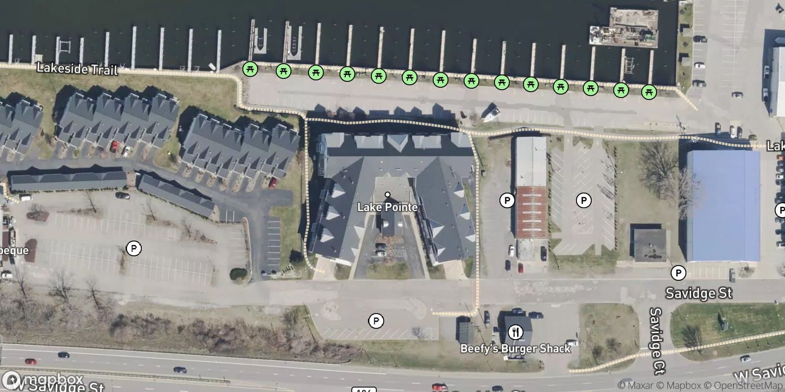 LAKEPOINTE CONDOS TOWNHOUSES — satellite view