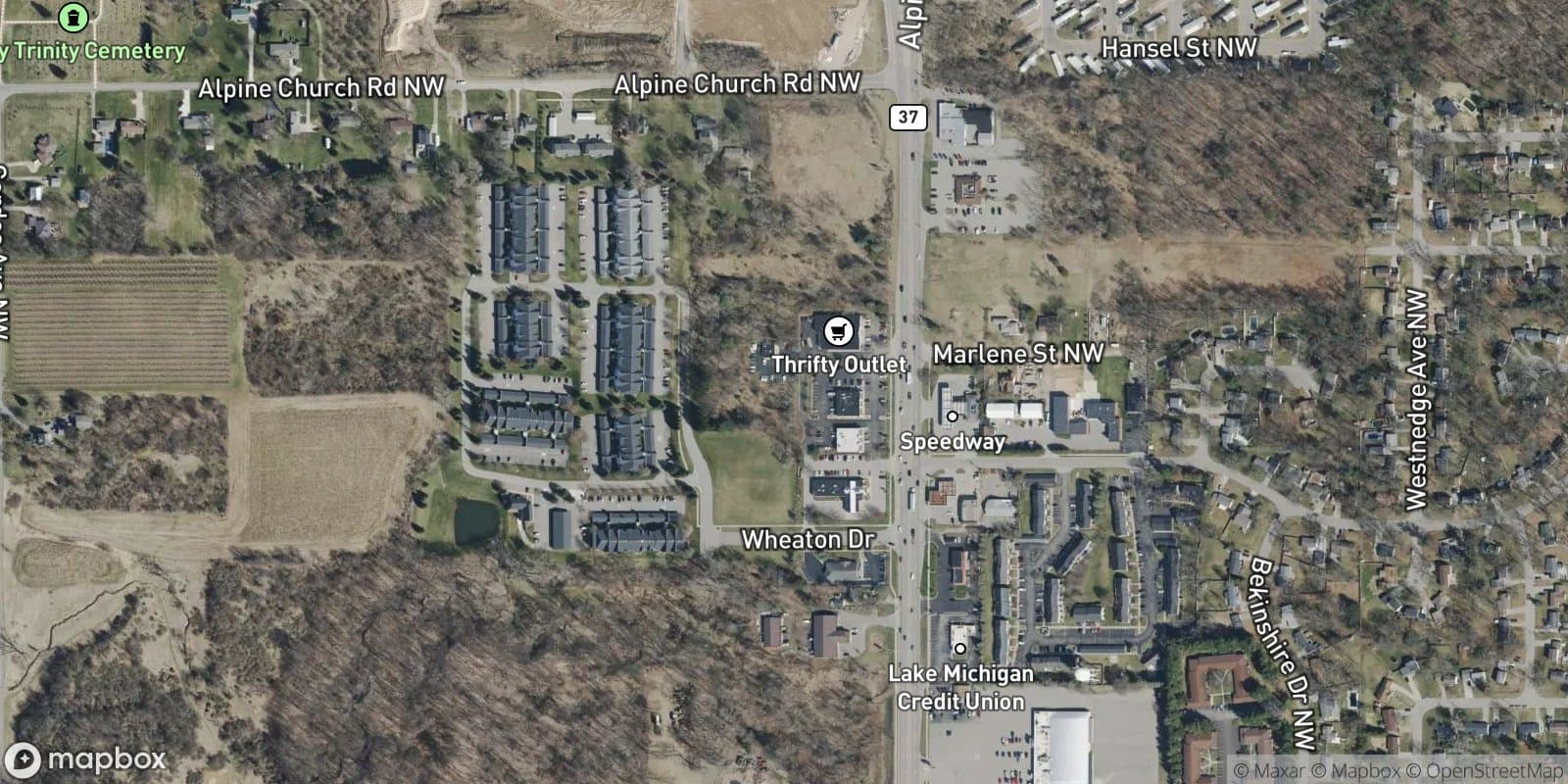 Country Estates — satellite view