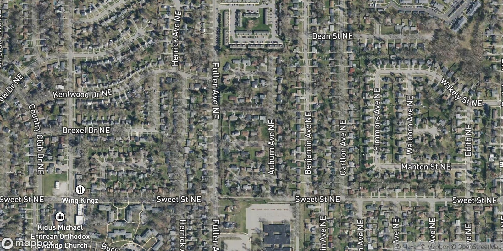Auburn Hills — satellite view