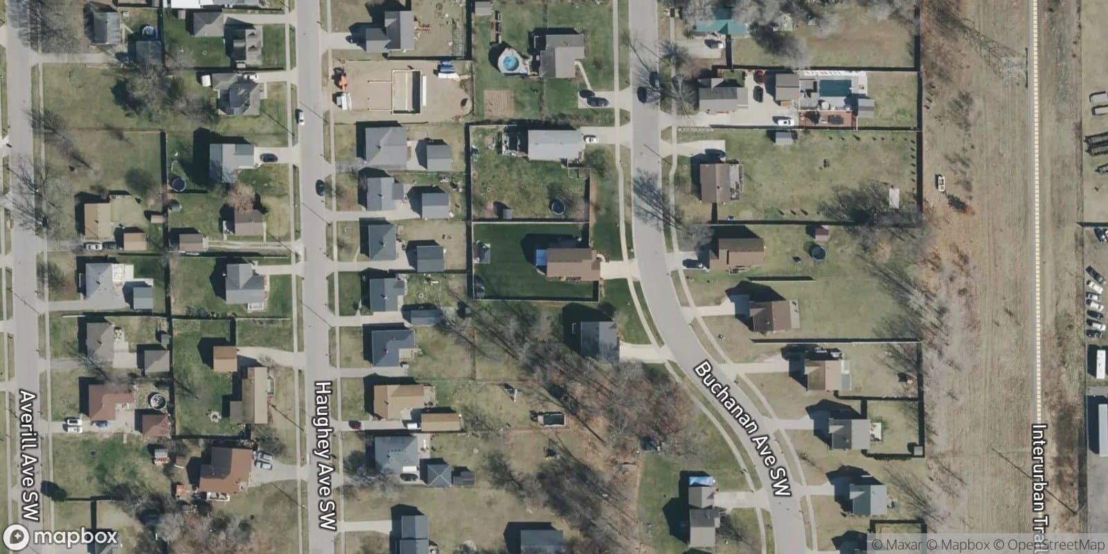 Lamar Park Extension, Amended Plat of Lots 32, 33, and 34 — satellite view