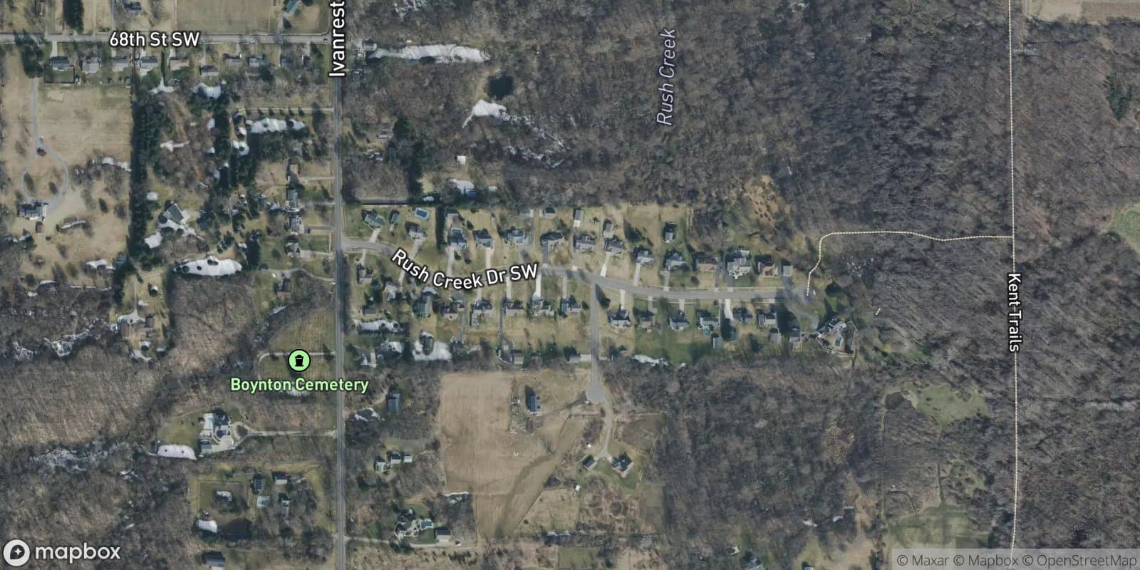 Rush Creek Estates — satellite view
