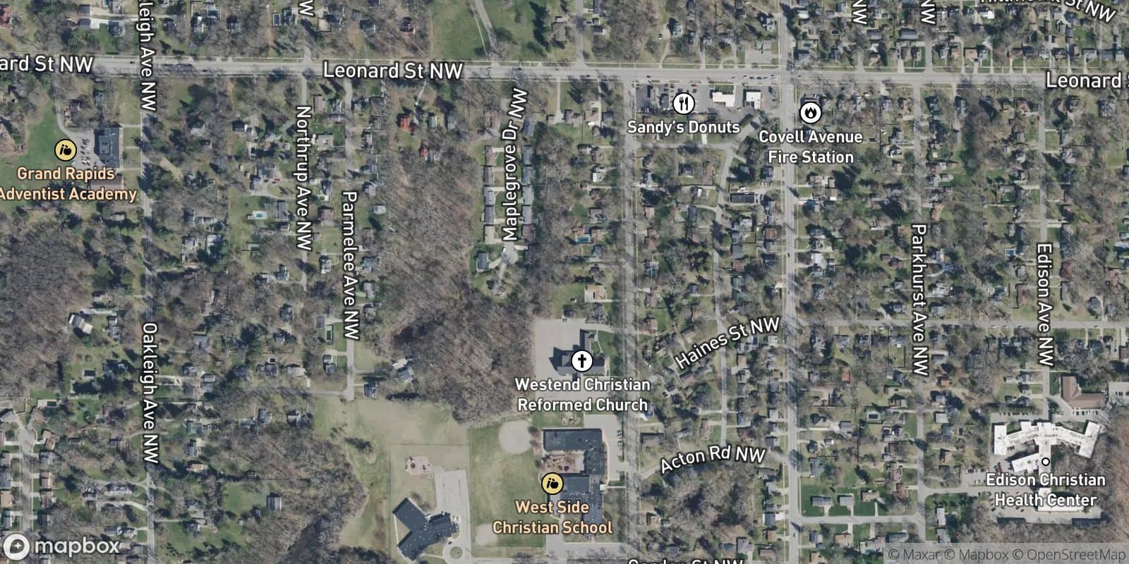 Highland Hills Add. — satellite view