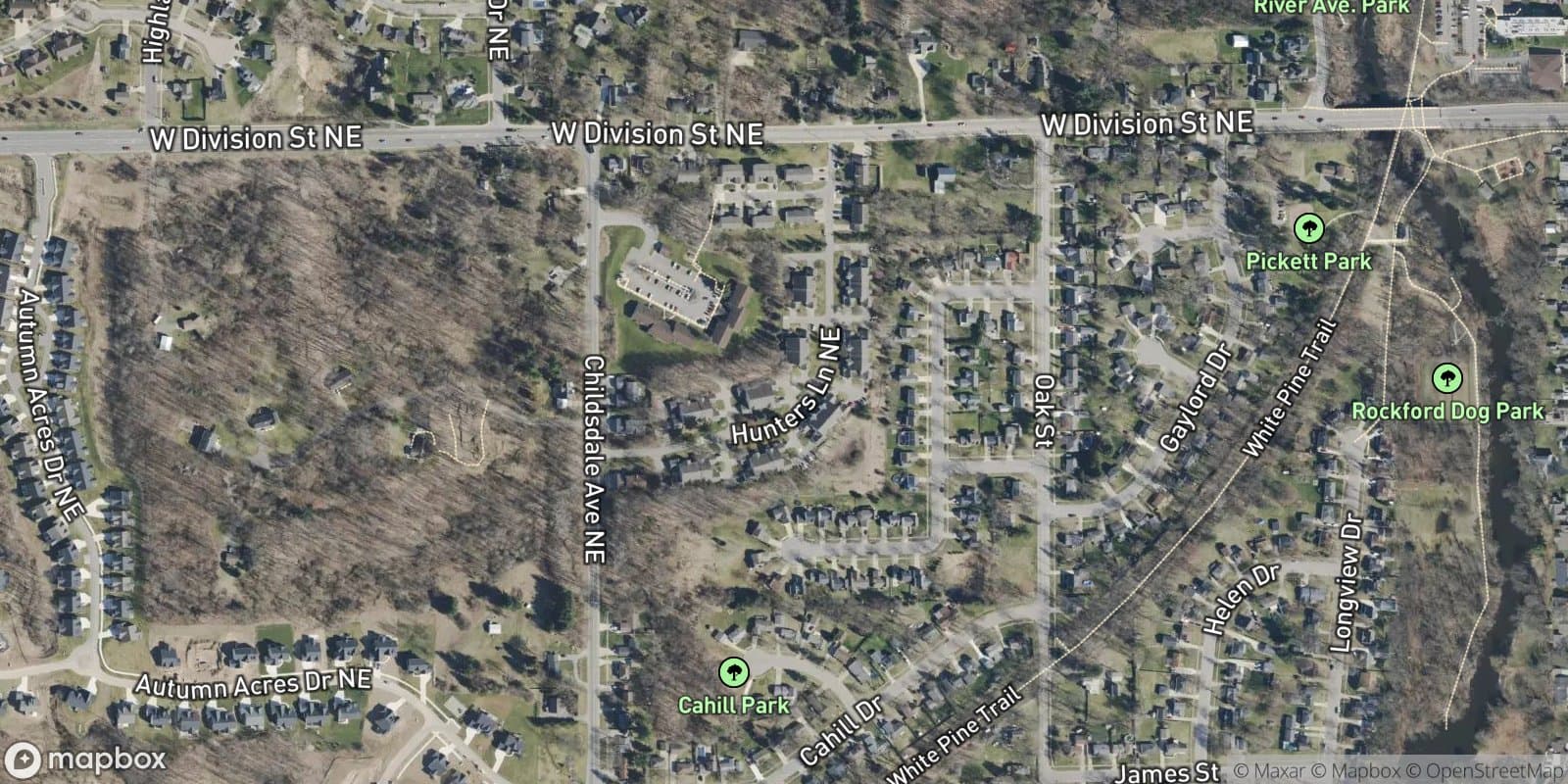 Rogue River Condominiums — satellite view