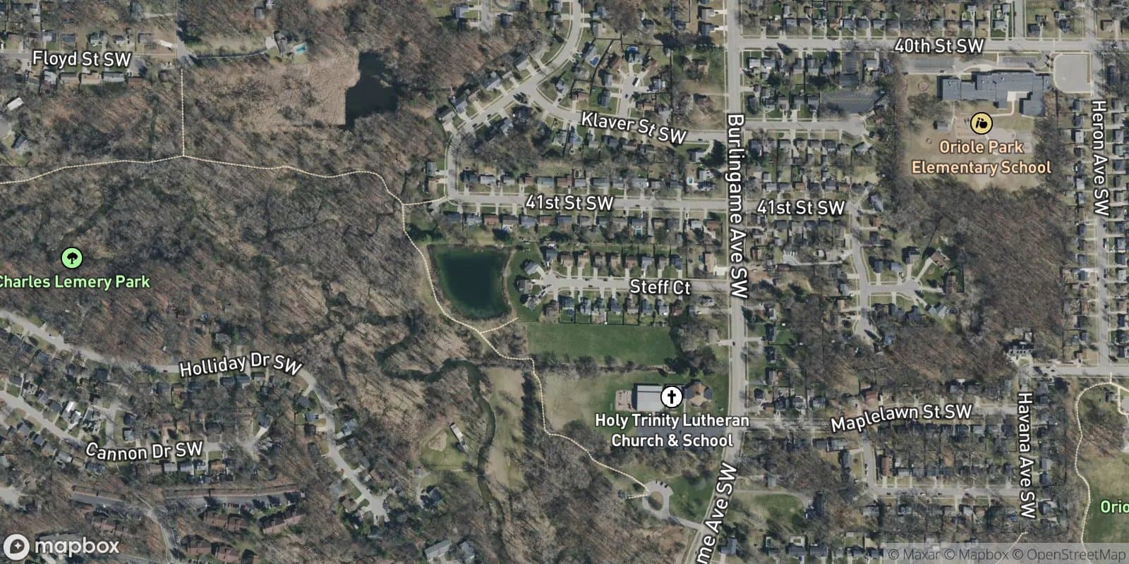 Buck Creek — satellite view