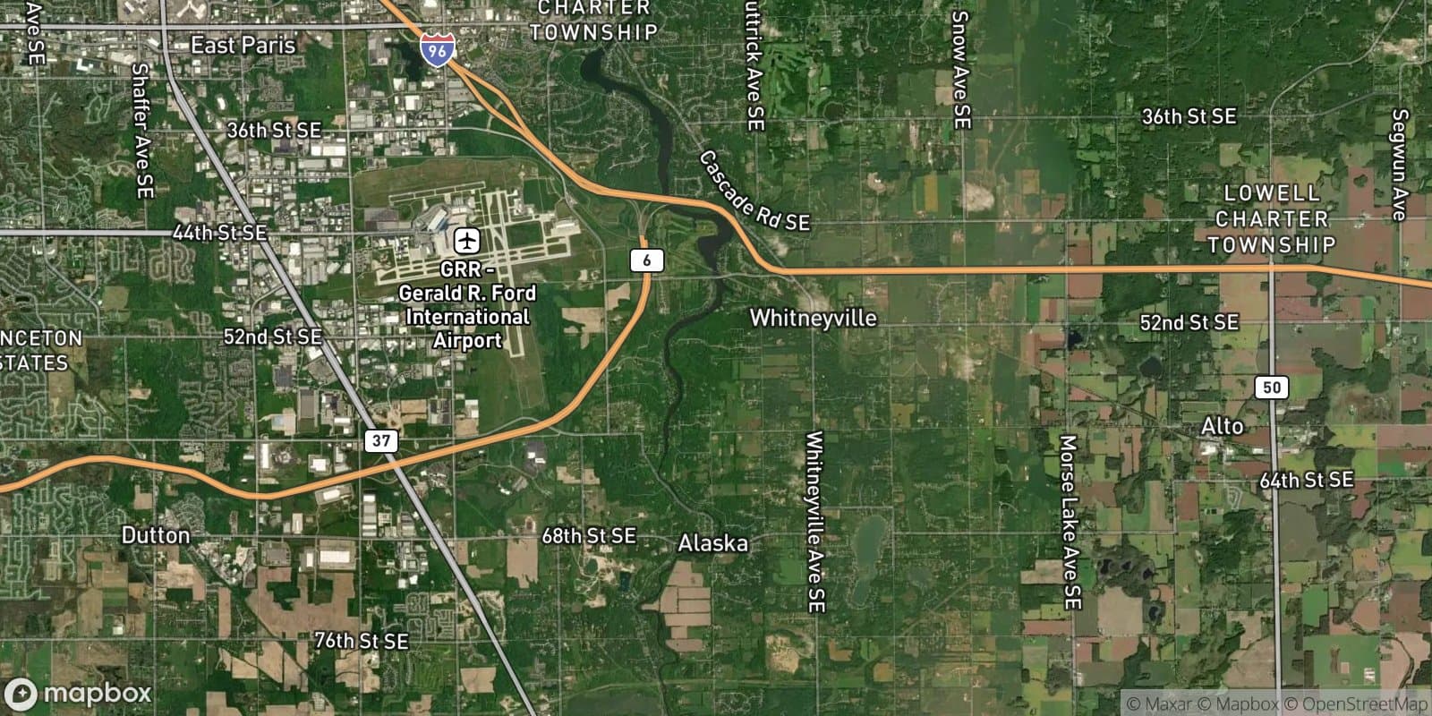 48th St & M-6 Fwy Area — satellite view