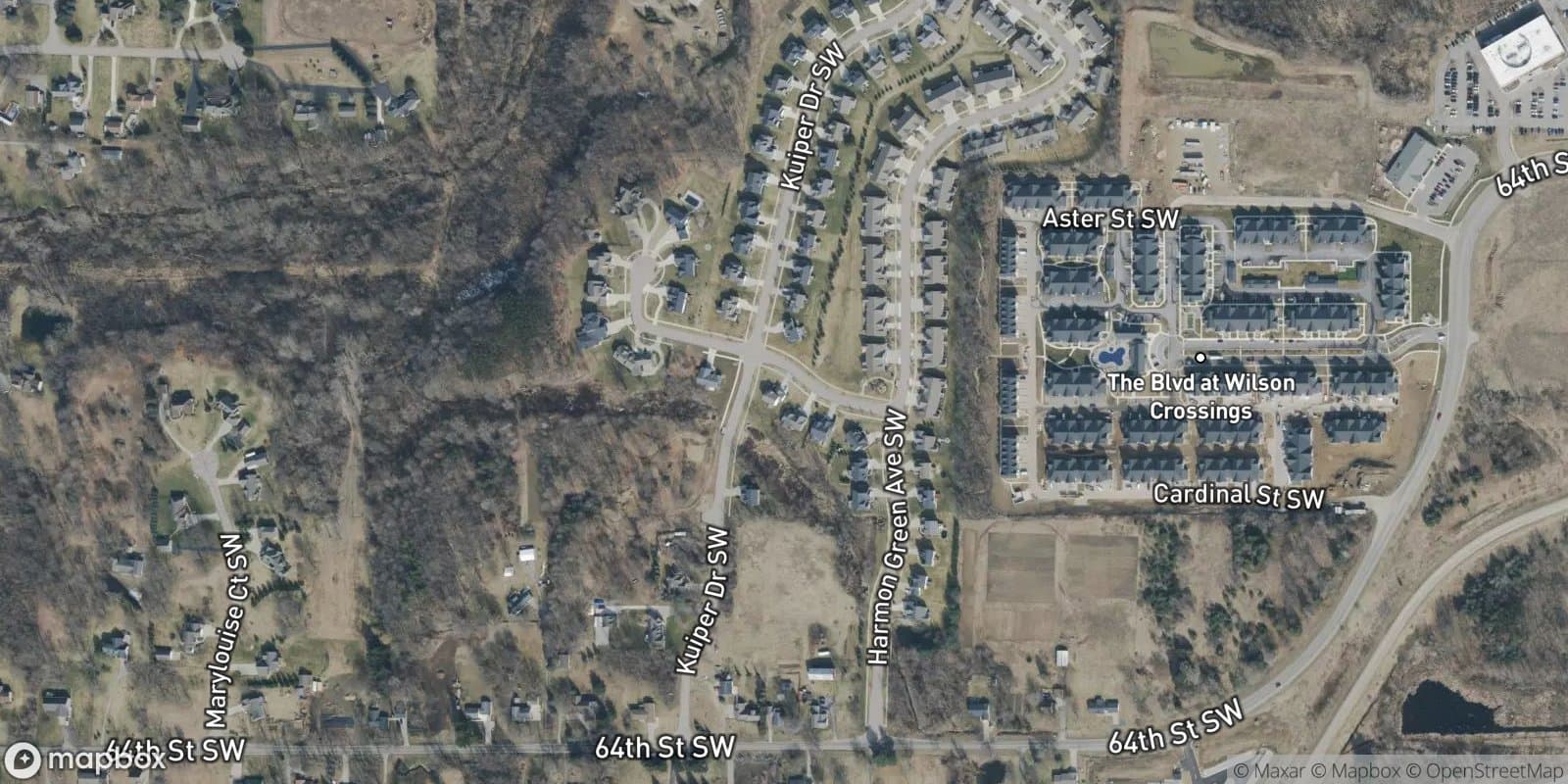 Hidden Ridge — satellite view