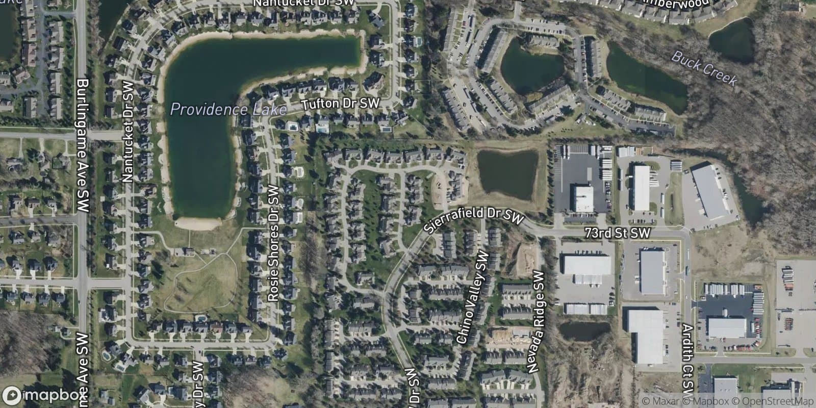 The Greens of Sierrafield — satellite view