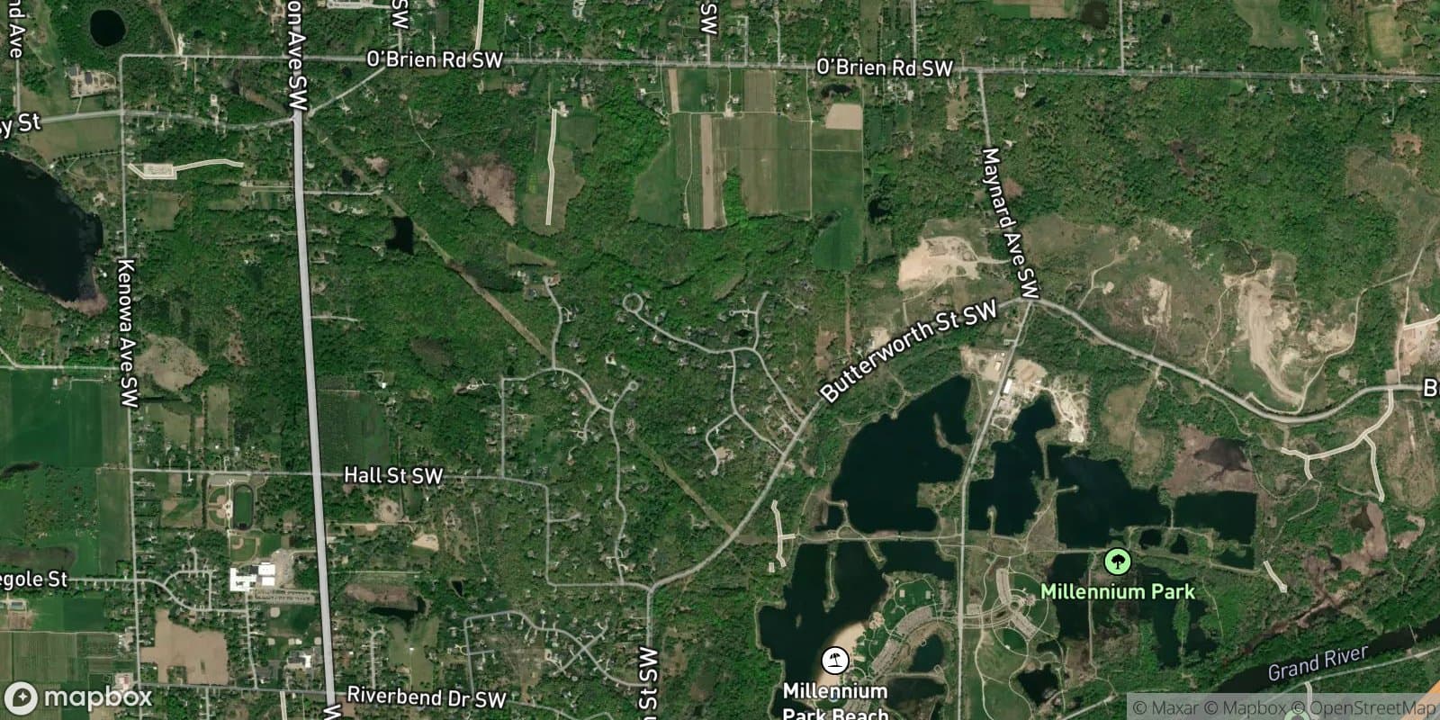 Serenity Ridge — satellite view