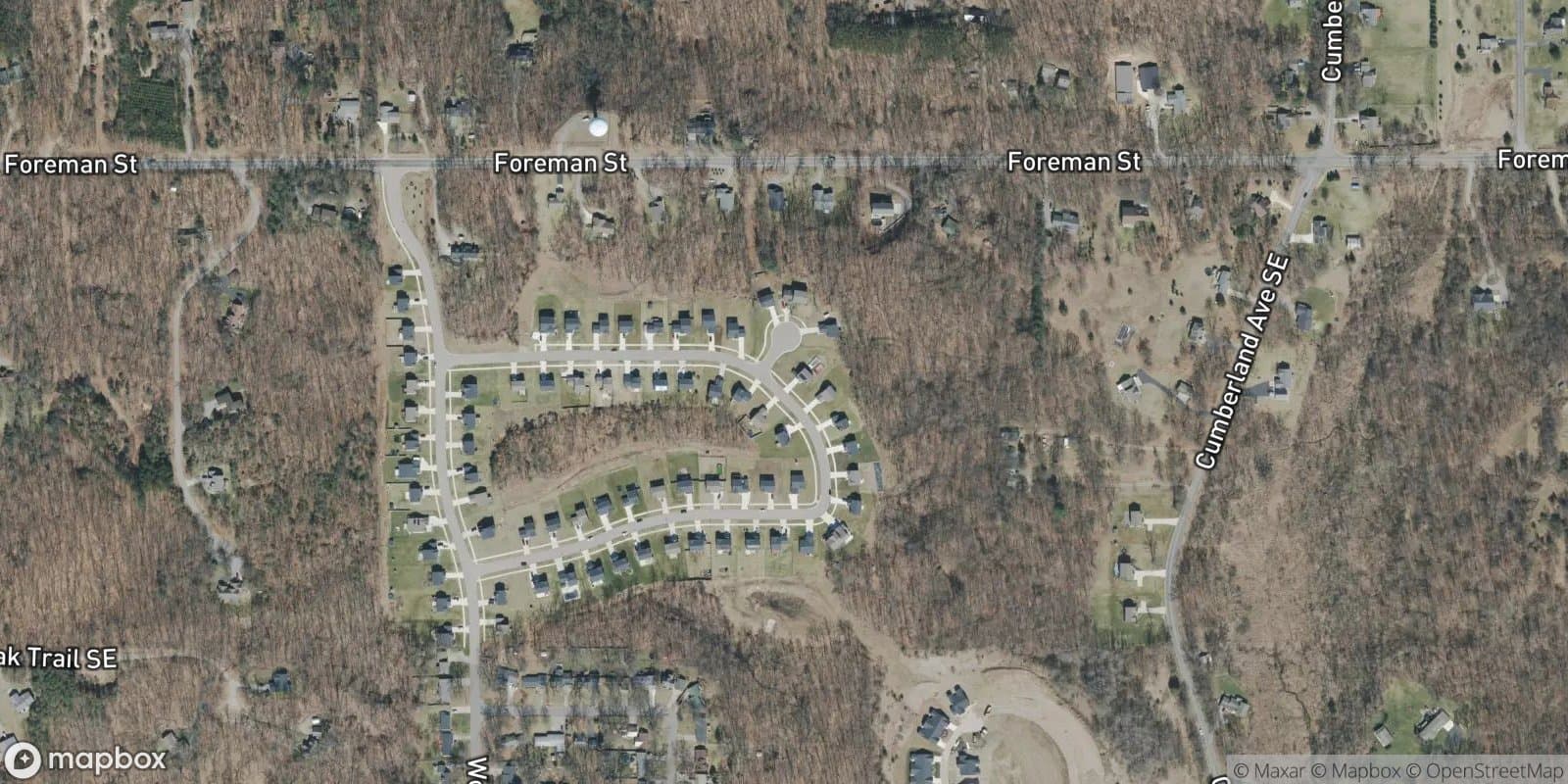 Twin Oaks No. 2 — satellite view