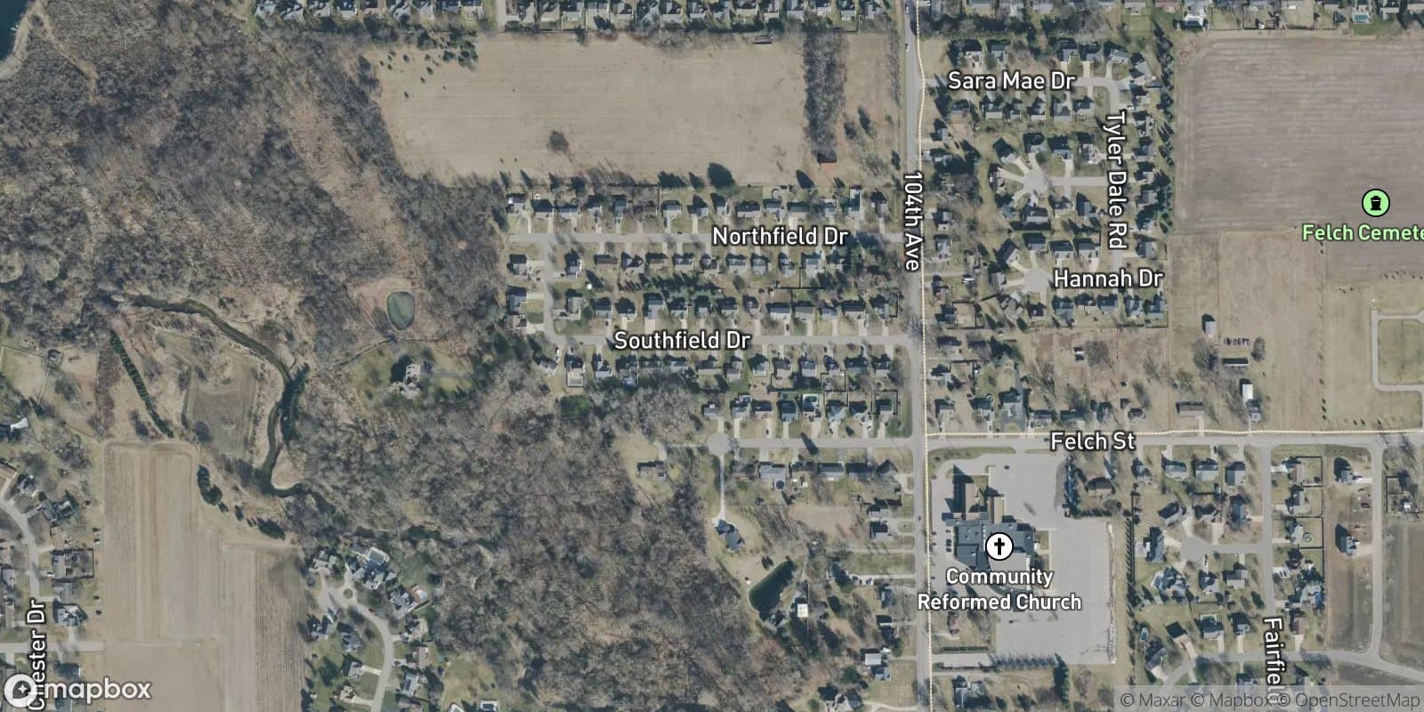 Smithfield Estates — satellite view