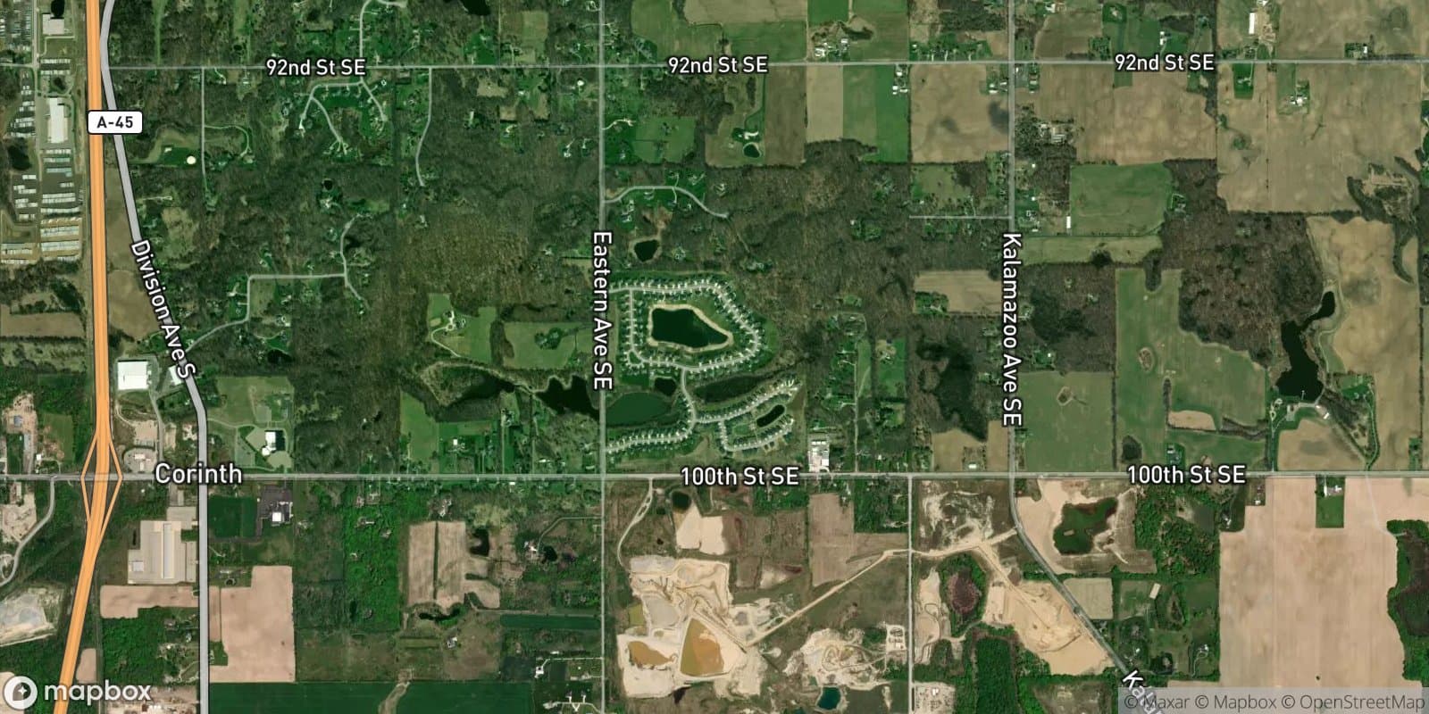 Preservation Lakes — satellite view