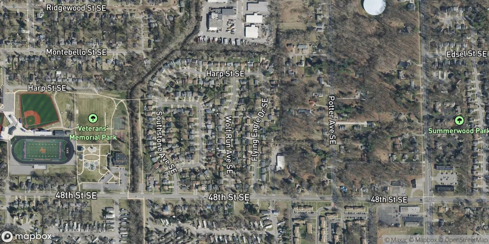 Kentwood Estates — satellite view