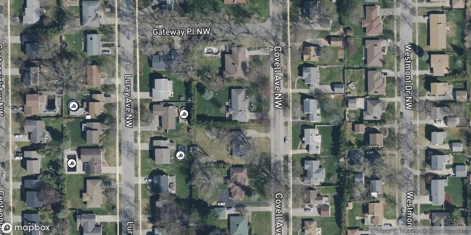 Centennial Farm Plat — satellite view