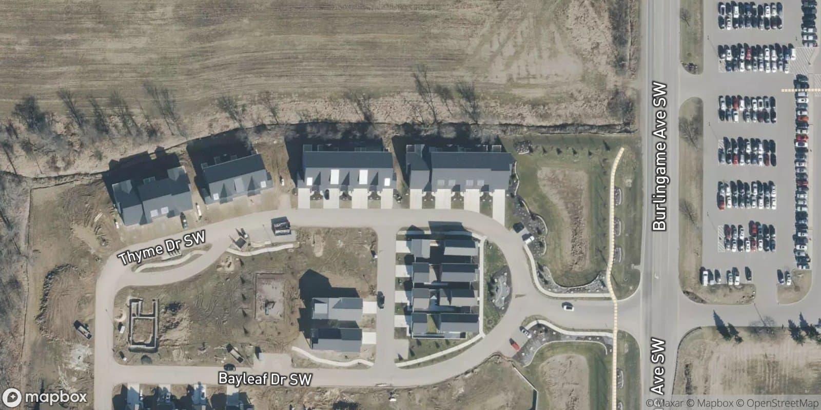 The Townhomes at Walnut Ridge Condominiums — satellite view