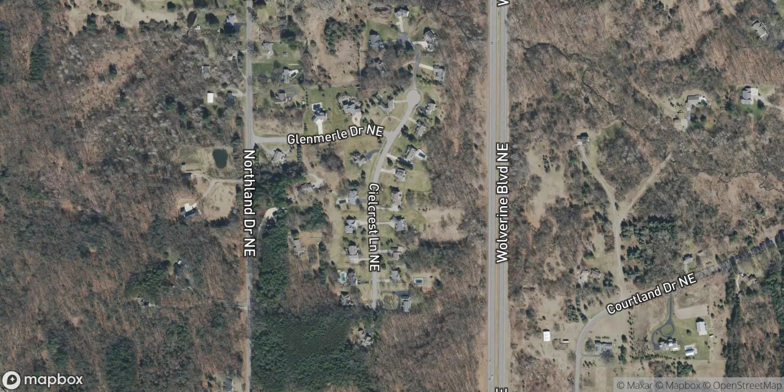 Country Hills Estates — satellite view