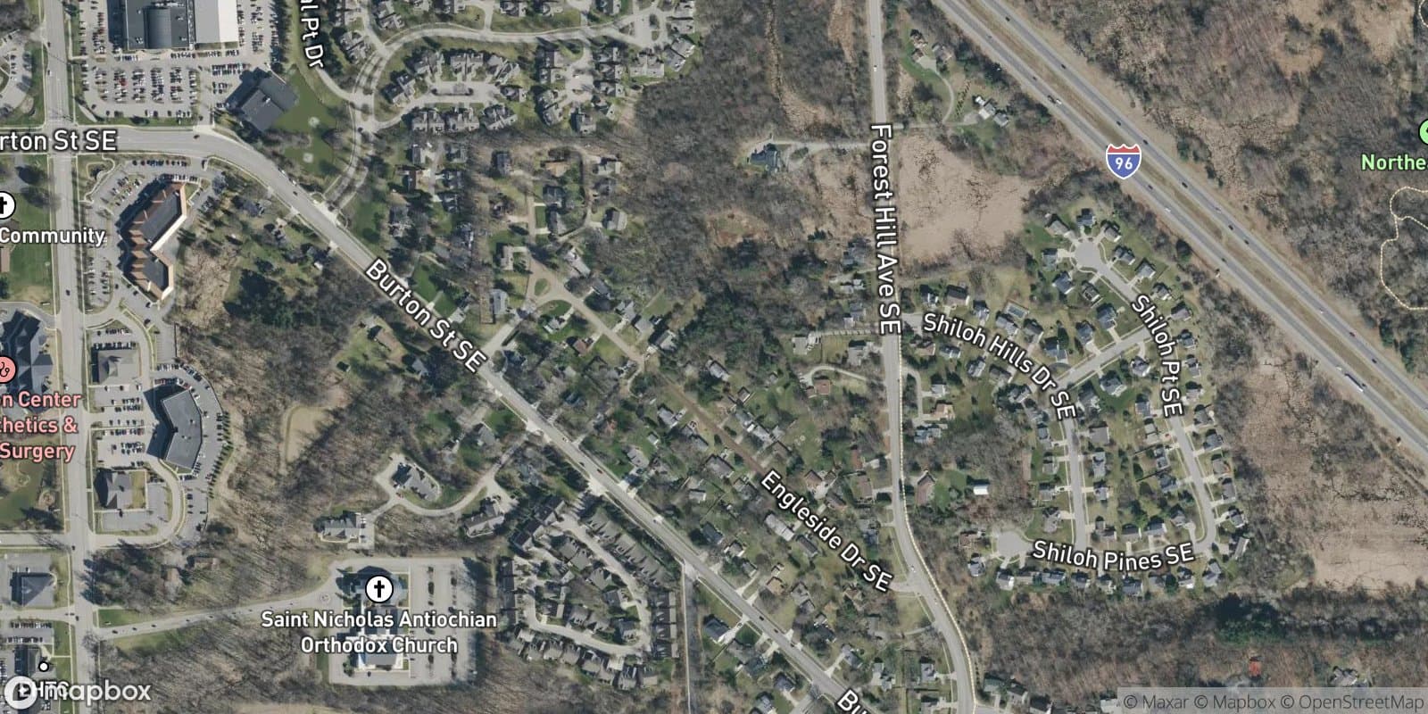 Engle Heights — satellite view