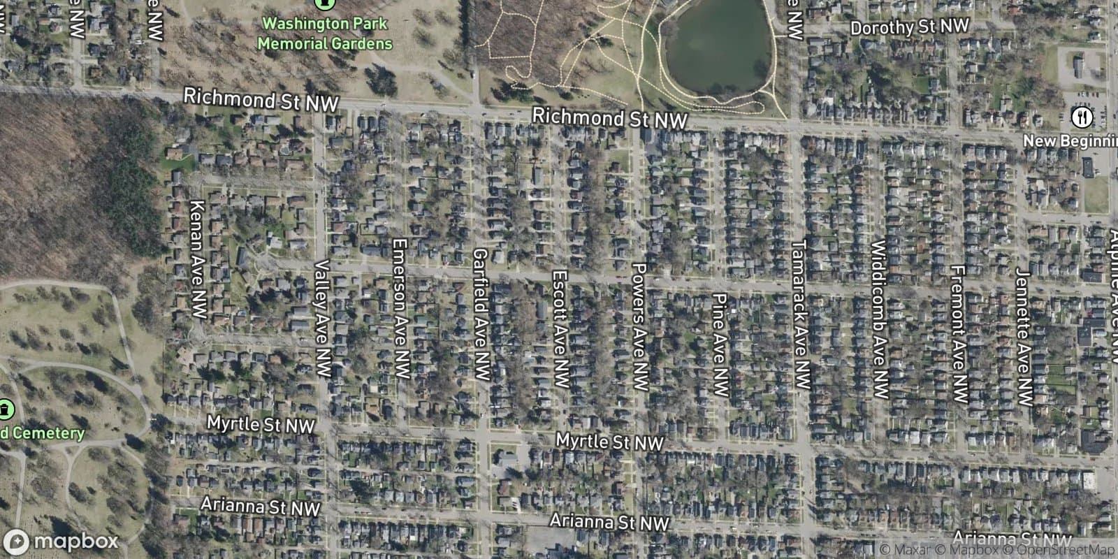 Grove & Brewers Add. — satellite view