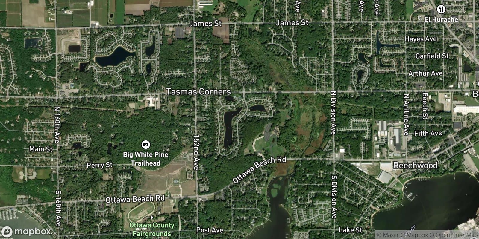 Bay Meadows — satellite view