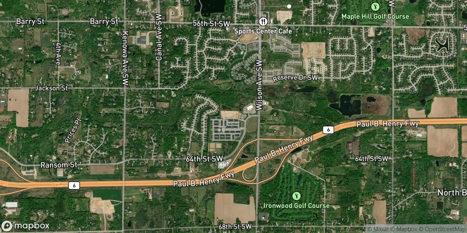 Wilson Crossings — satellite view