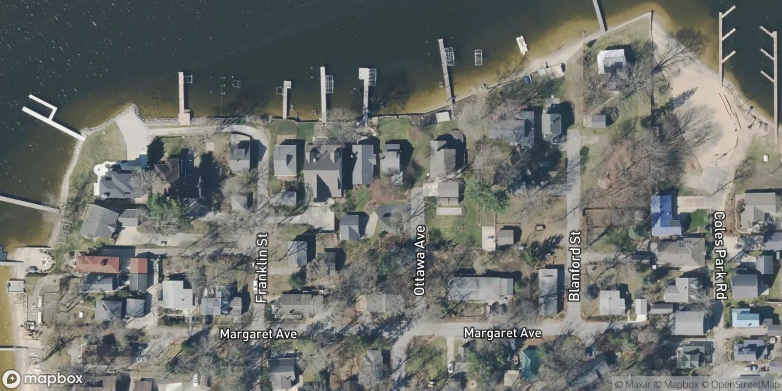 Blandford & Gillelands Plat — satellite view